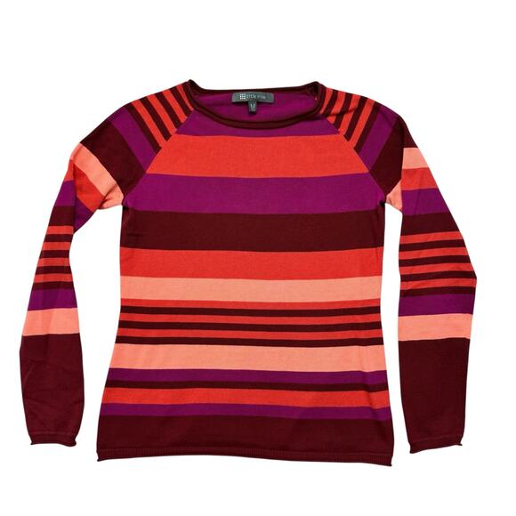 Title Nine Multicolor Striped Long Sleeve Top - Picture 4 of 10